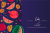 وکتور لایه باز تبریک شب یلدا به همراه انار قرمز و هندوانه با زمینه آبی فایل Ai و Eps لایه باز و قابل ویرایش